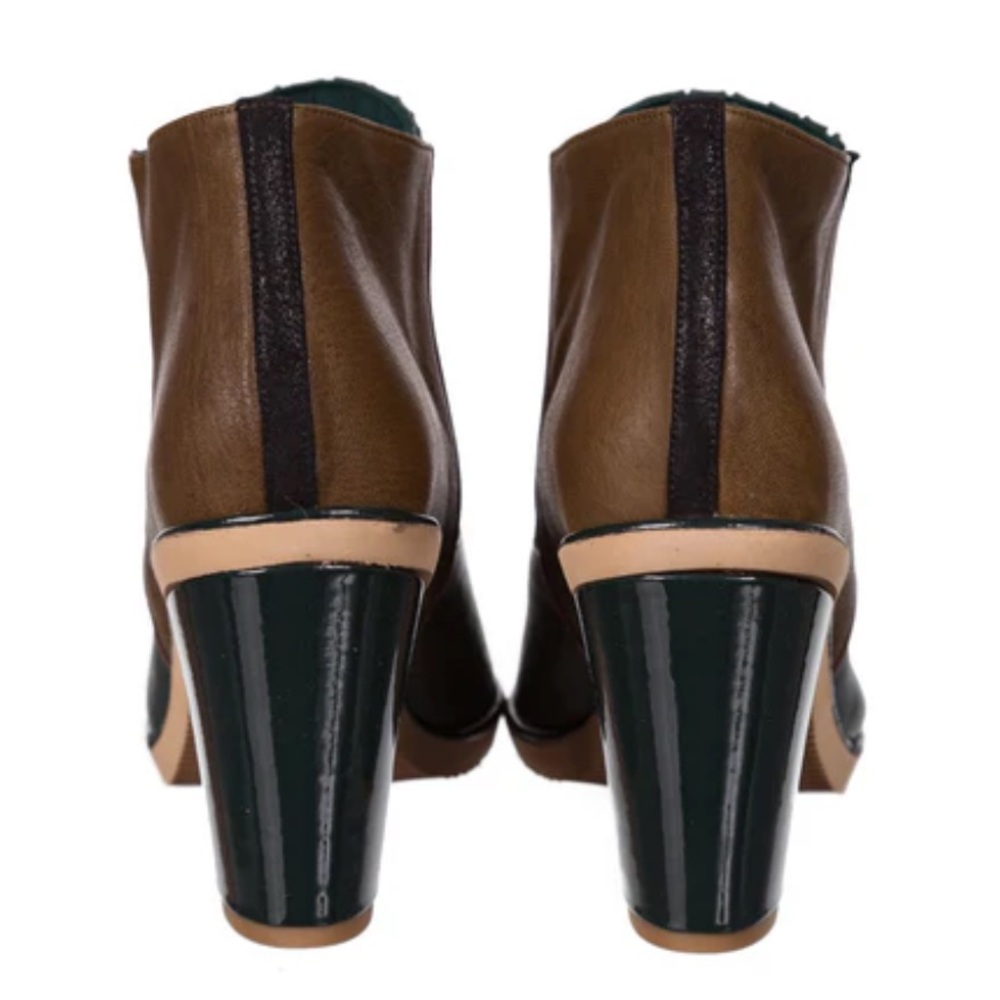 Leather Handmade Kron By Kronkron Green boots : brand new - Picture 10 of 10